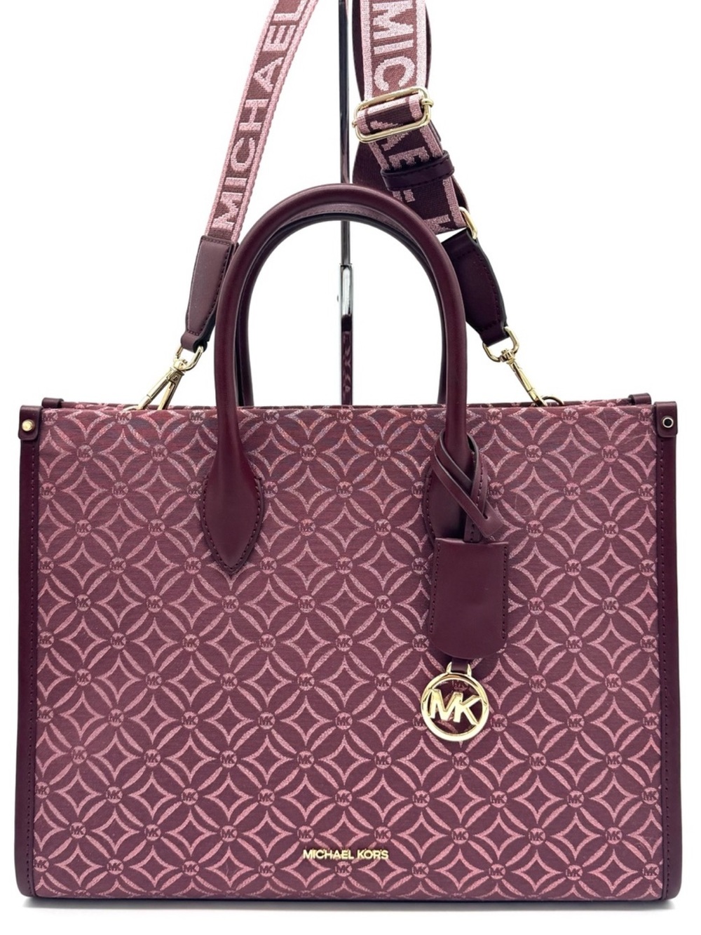 Michael Kors Medium Mirella Tote Bag Ox Blood Multi